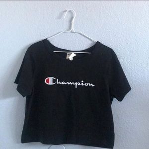 black champion shirt